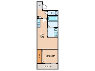 Ｆａｓｅｃｉａ ディオーネ徳庵の物件間取画像